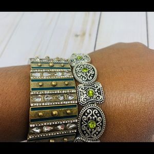 Rhinestone Bracelet Set